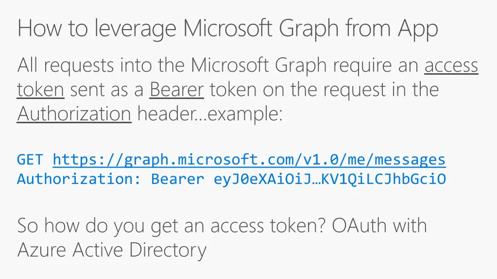 how to leverage microsoft graph from