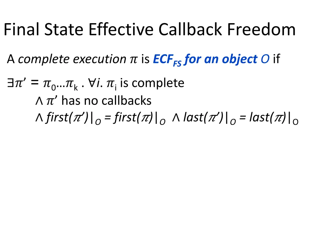 final state effective callback freedom 1