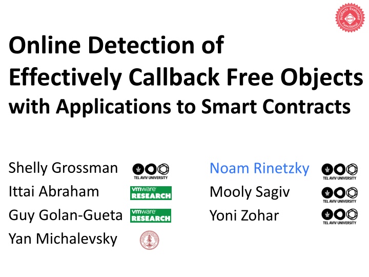 online detection of effectively callback free