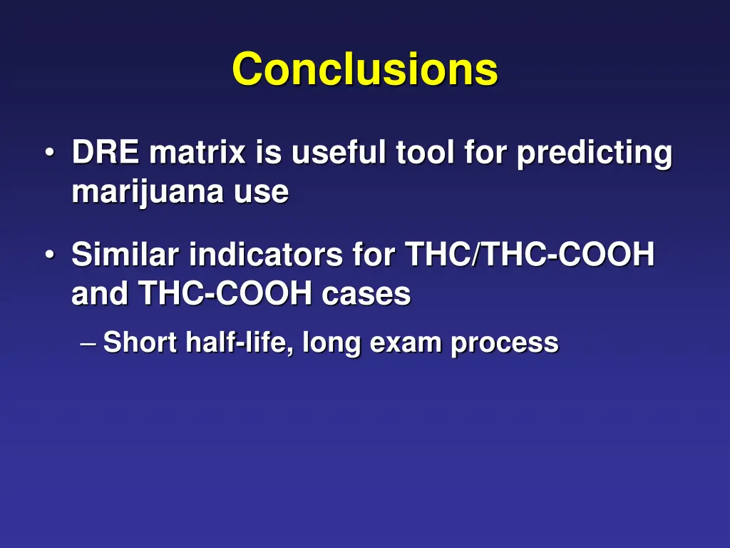 conclusions