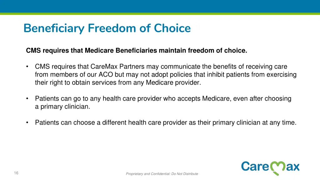 beneficiary freedom of choice