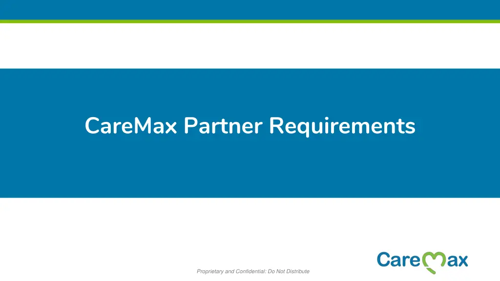 caremax partner requirements