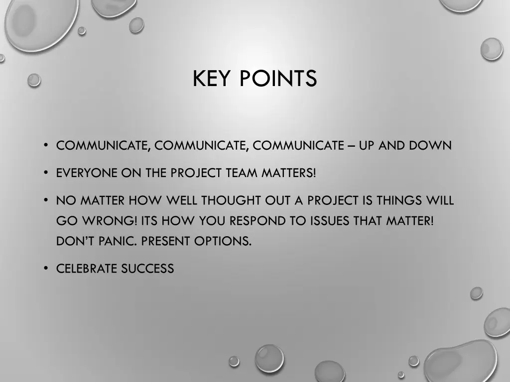 key points