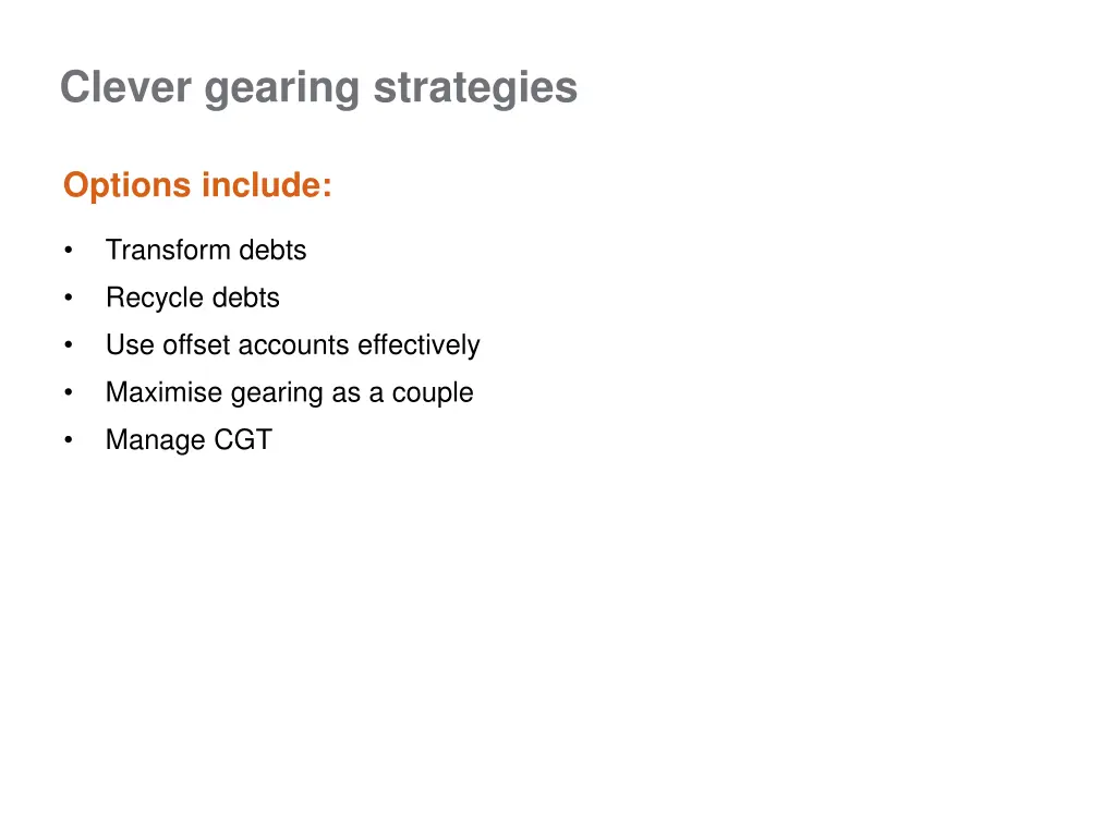 clever gearing strategies 1