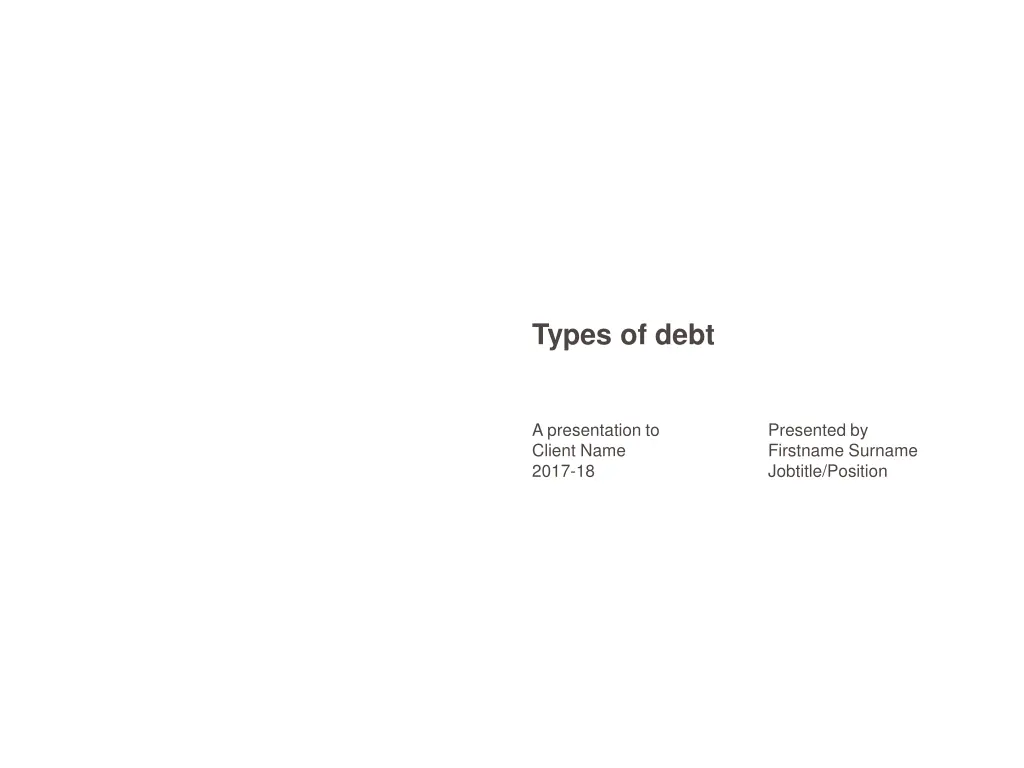 types of debt