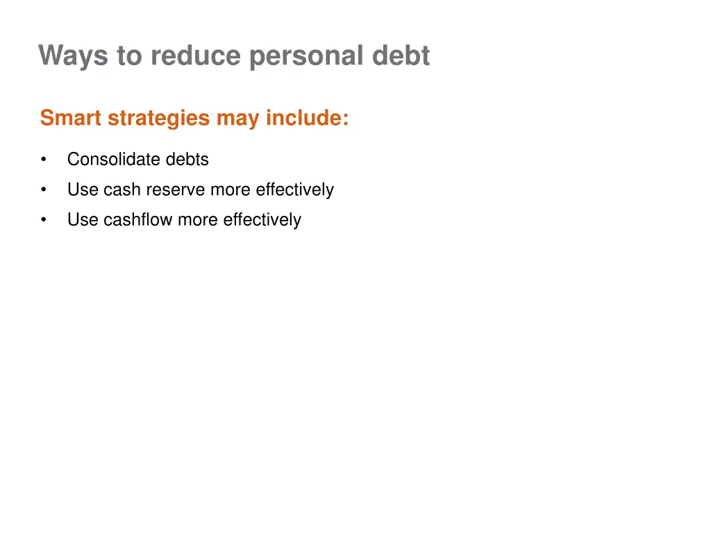 ways to reduce personal debt 1