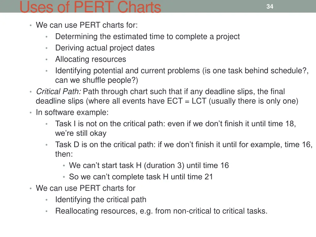 uses of pert charts