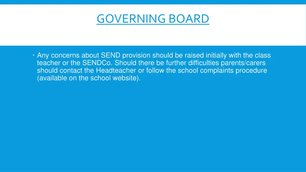 governing board