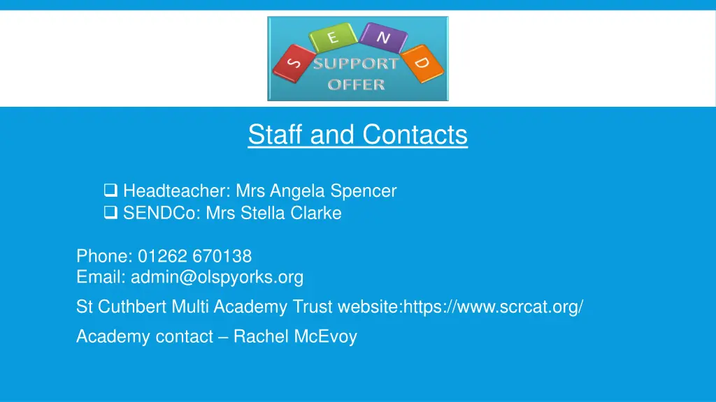 staff and contacts