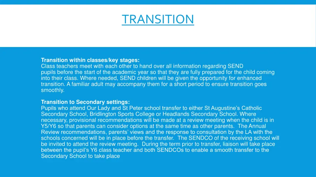 transition