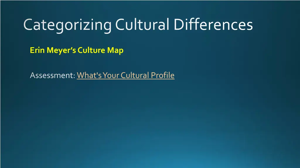 categorizing cultural differences 3