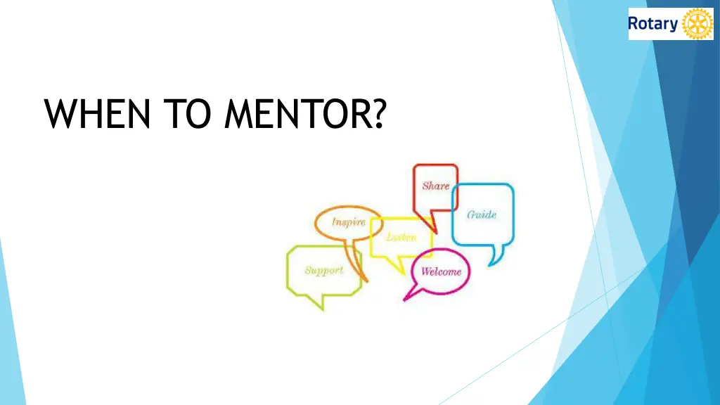 when to mentor