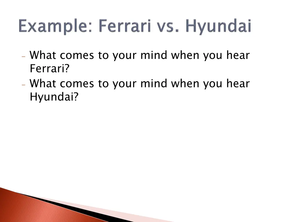 what comes to your mind when you hear ferrari