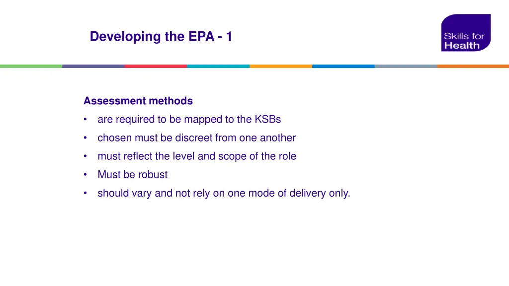 developing the epa 1