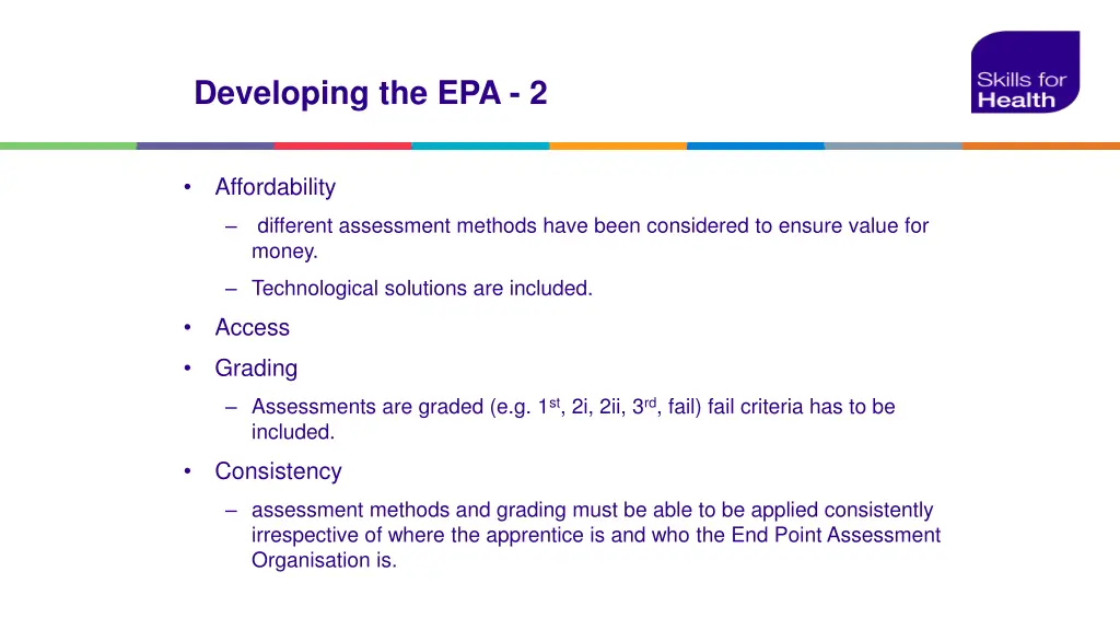 developing the epa 2