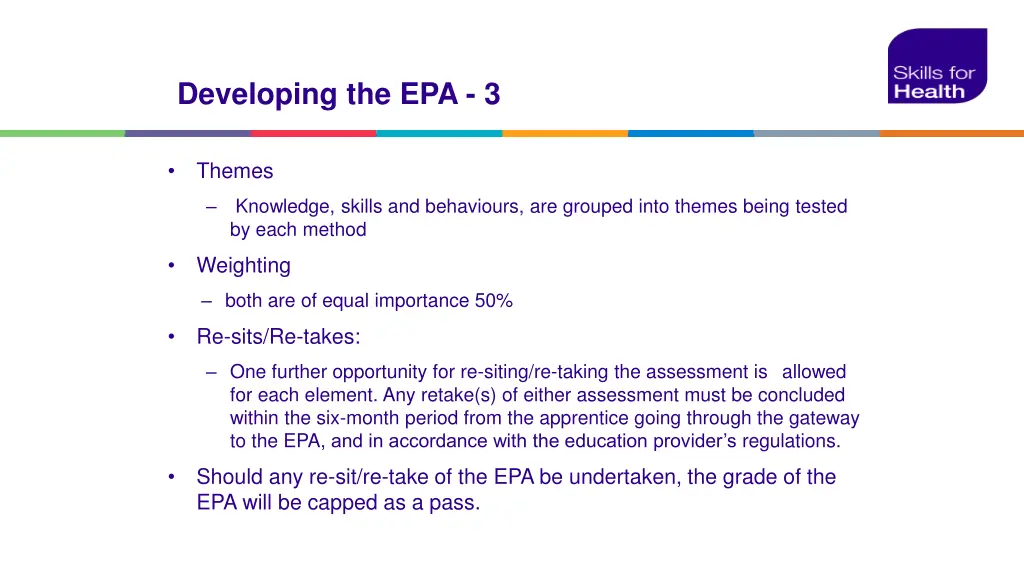 developing the epa 3
