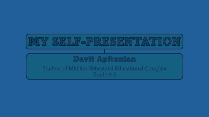 my self presentation
