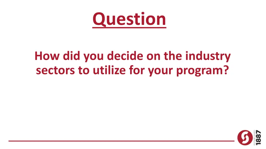 question 1