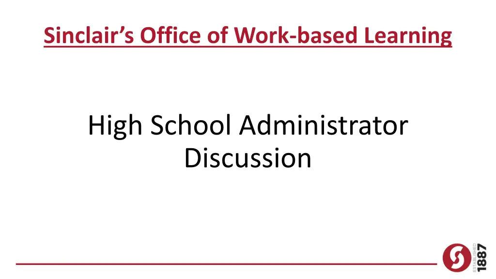 sinclair s office of work based learning 1