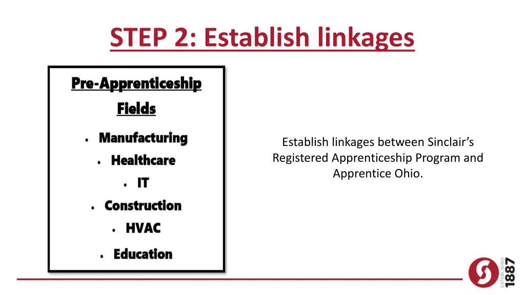 step 2 establish linkages