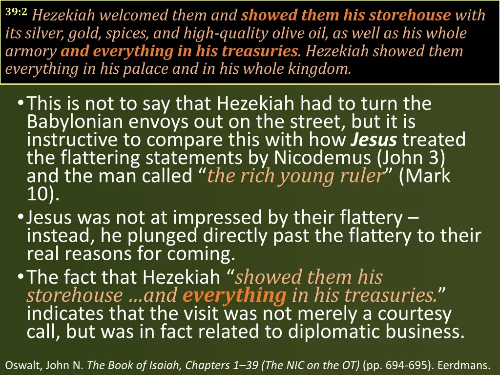 39 2 hezekiah welcomed them and showed them 1