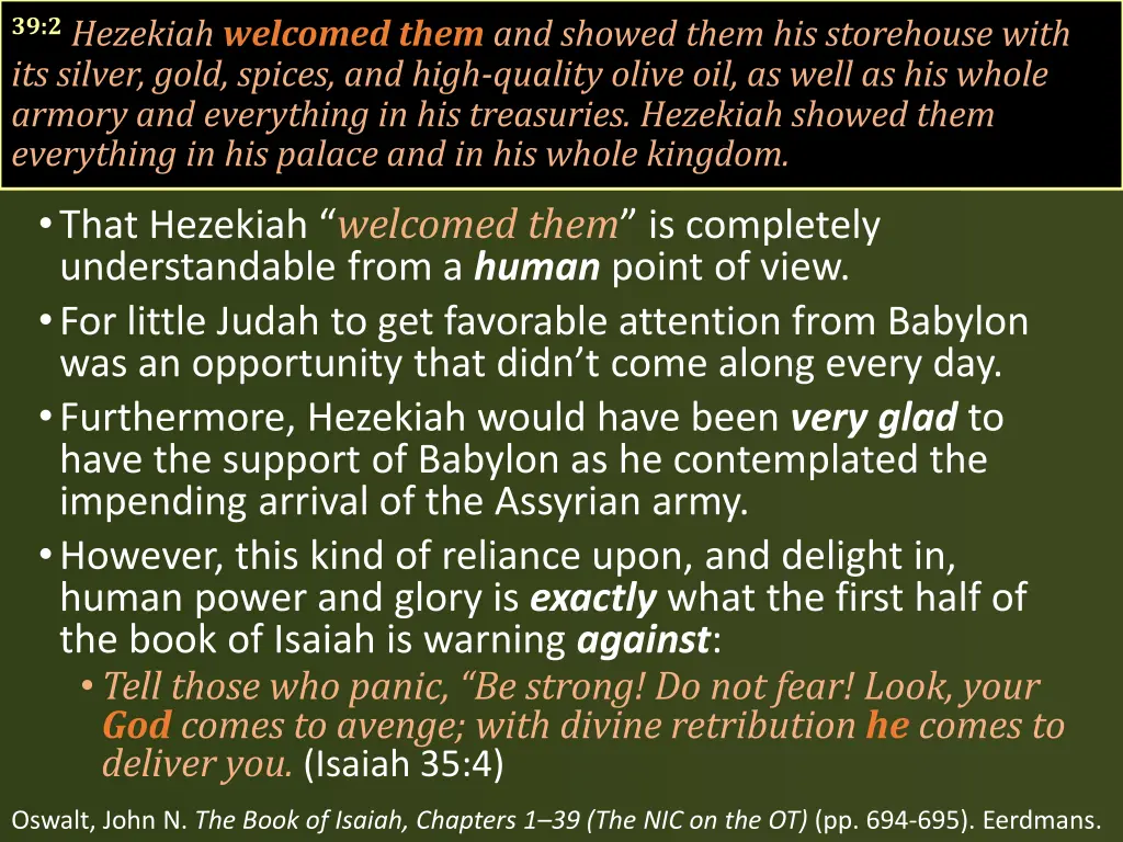 39 2 hezekiah welcomed them and showed them