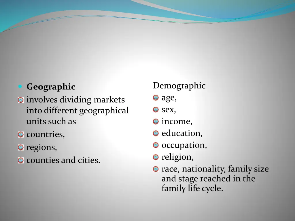 demographic age sex income education occupation