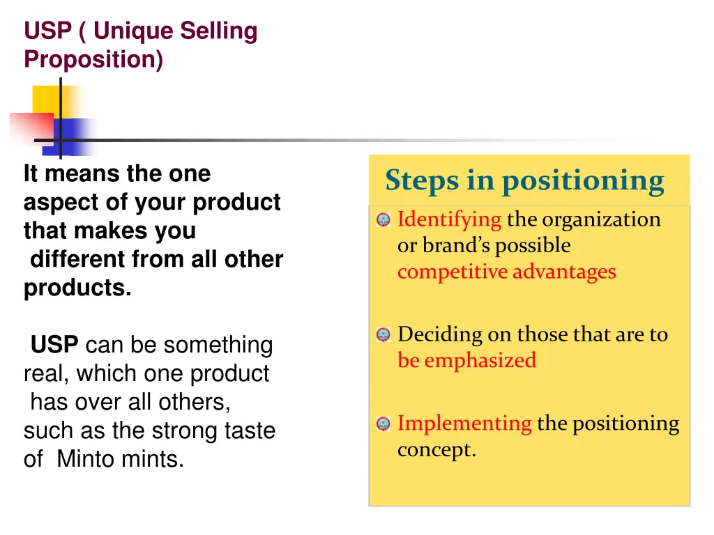 usp unique selling proposition