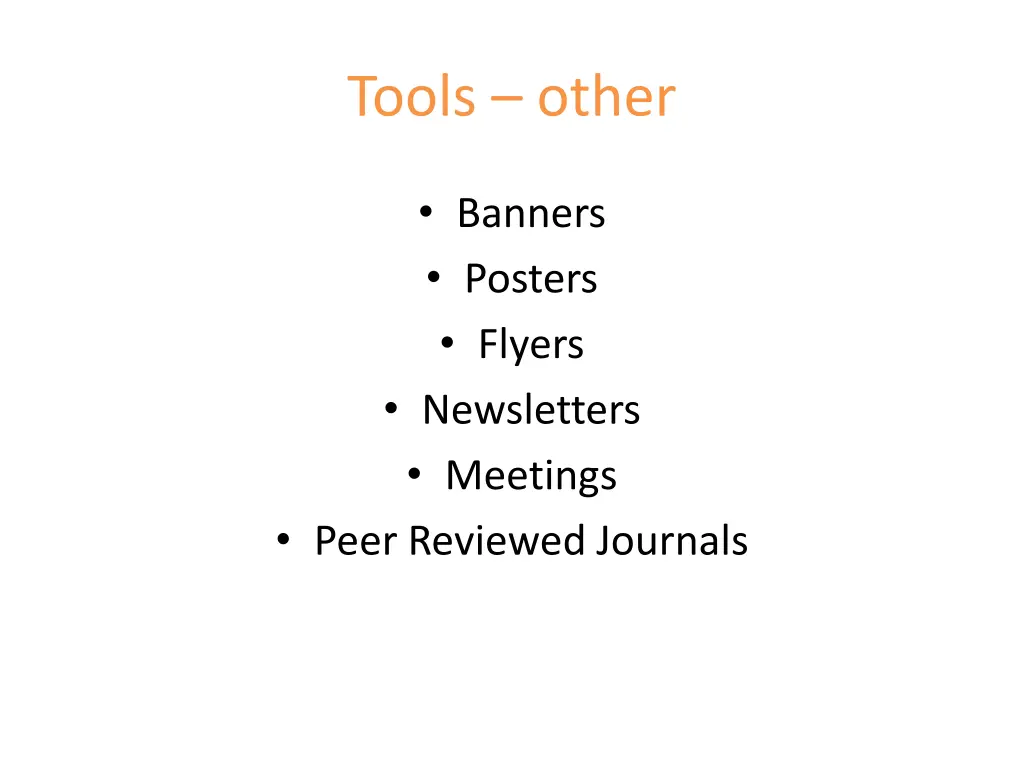 tools other