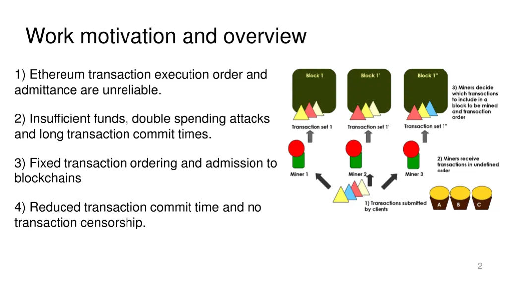 work motivation and overview