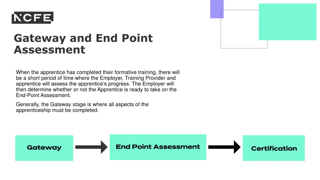 gateway and end point assessment