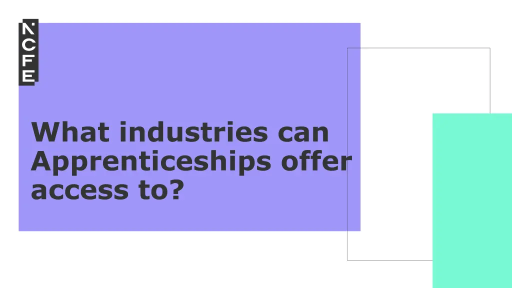 what industries can apprenticeships offer access