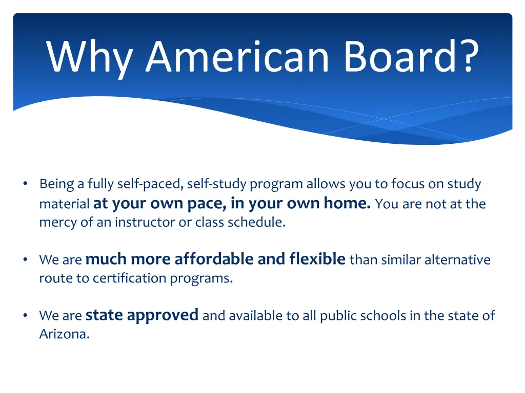 why american board