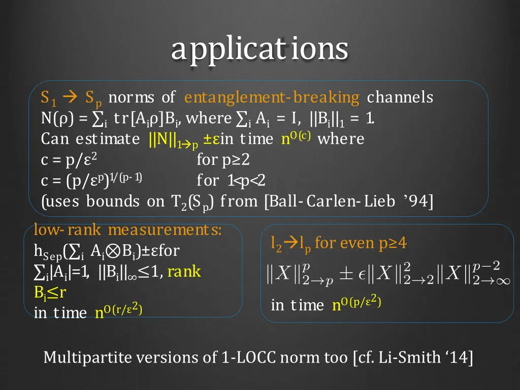 applications