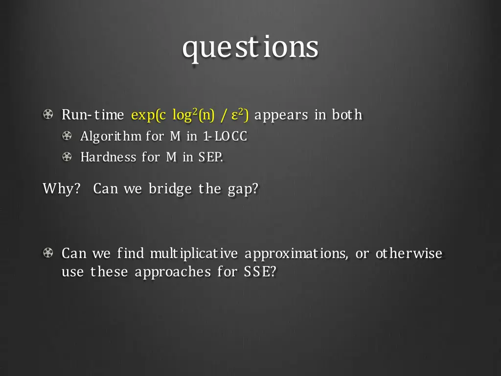 questions