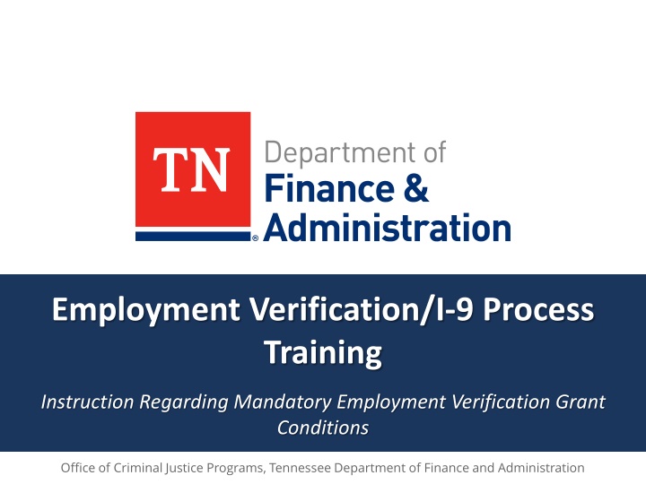employment verification i 9 process training