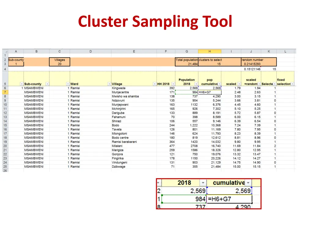 cluster sampling tool 2