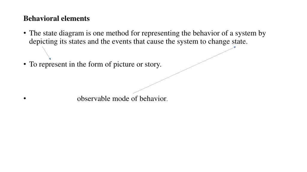 behavioral elements