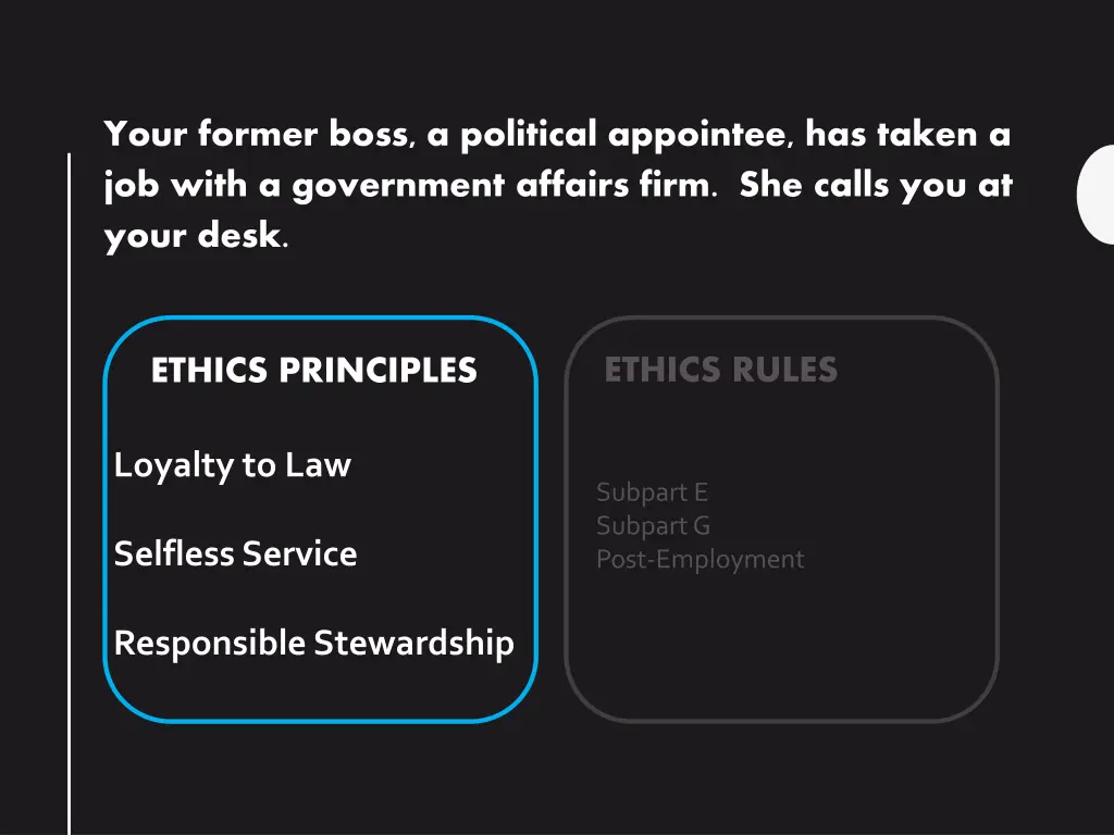 your former boss a political appointee has taken