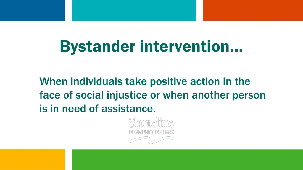 bystander intervention