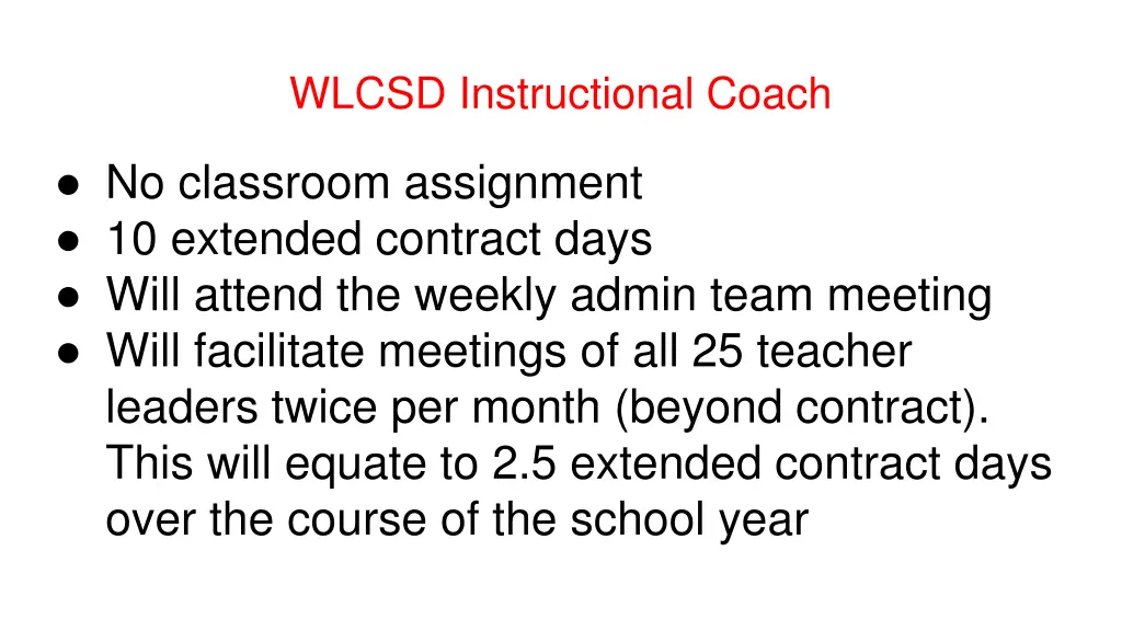 wlcsd instructional coach