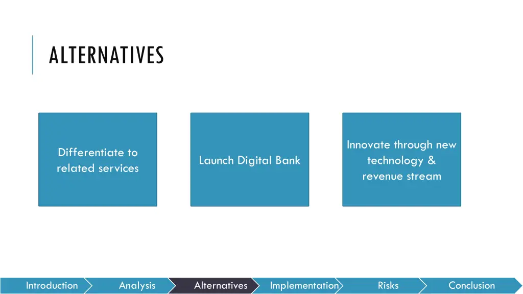 alternatives