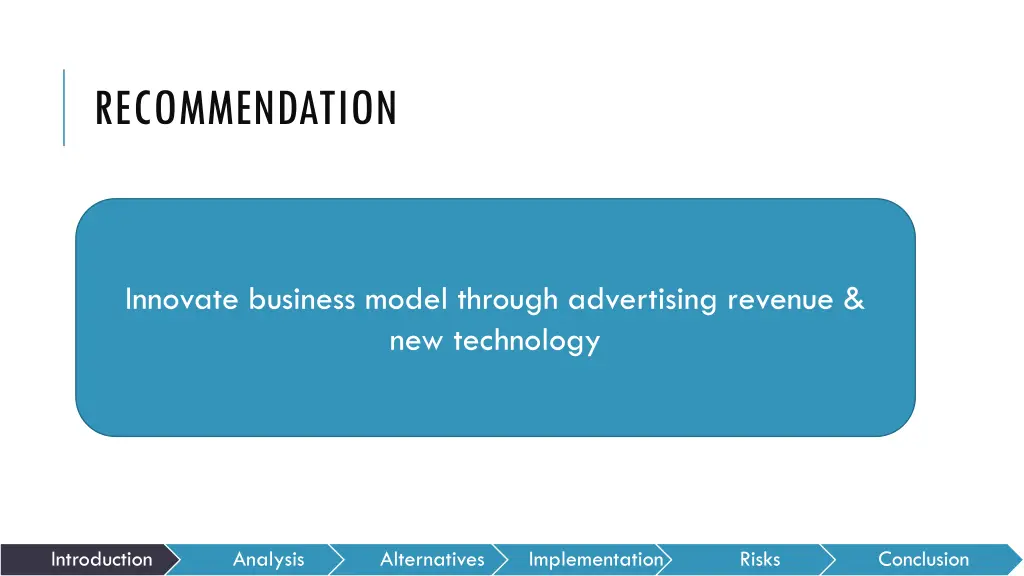 recommendation