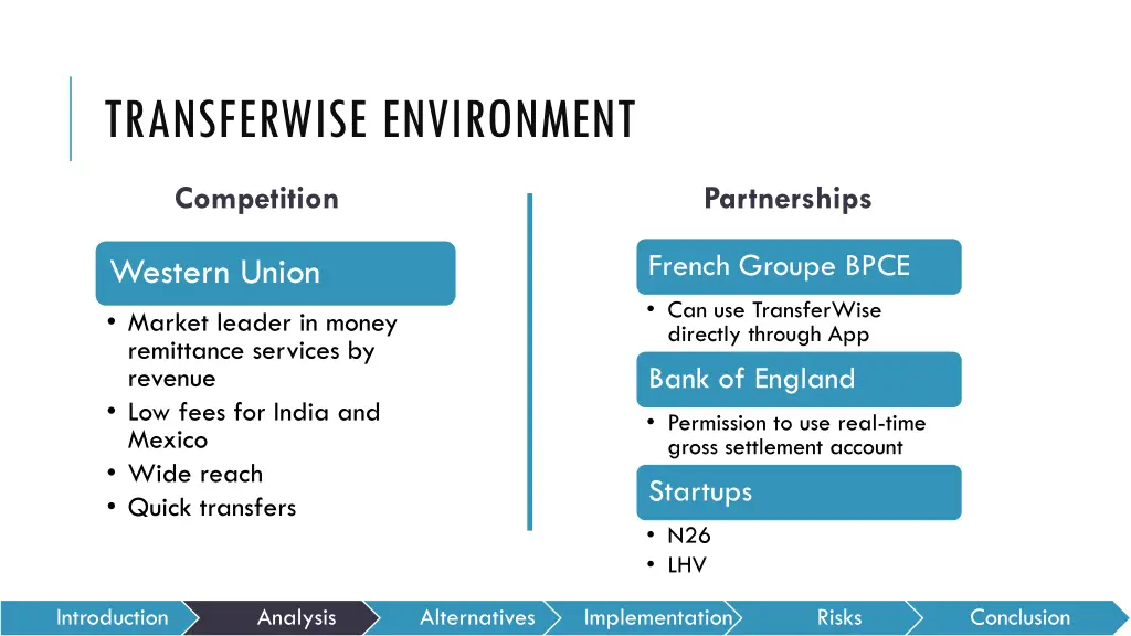 transferwise environment