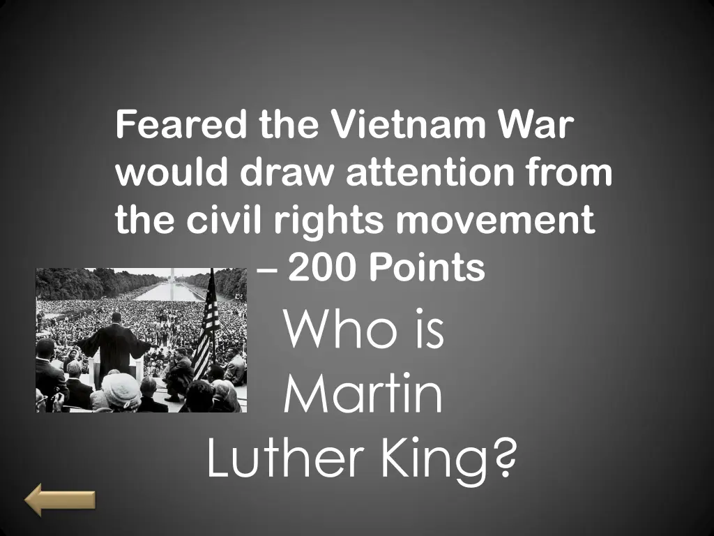 feared the vietnam war would draw attention from