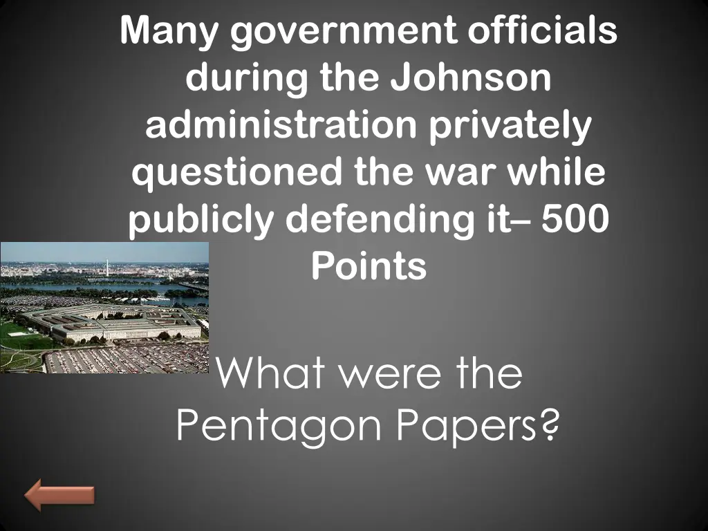 many government officials during the johnson