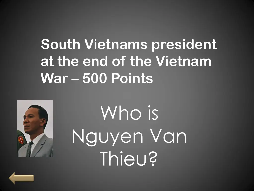 south vietnams president