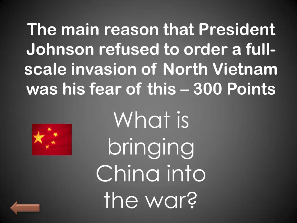 the main reason that president johnson refused