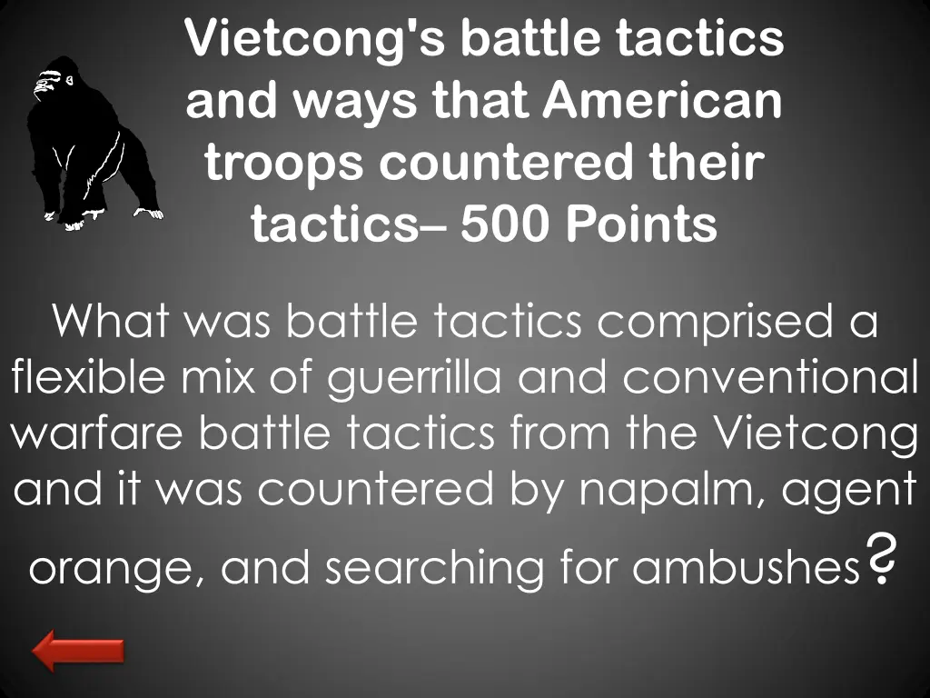 vietcong s battle tactics and ways that american