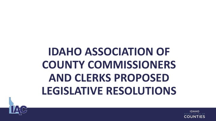 idaho association of county commissioners